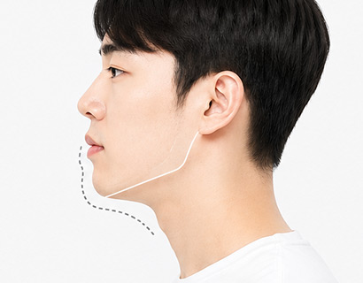 턱 위치 전